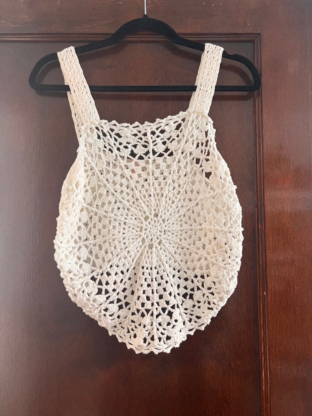 Rebecca Taylor Crochet Doily Crop Top Size Small